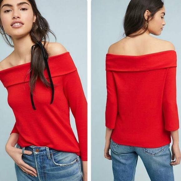 Anthropologie Rosiers Off the Shoulder Red
Top - Picture 1 of 8